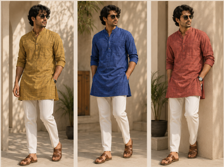 Full Sleeves Khadi Kurta Collection
