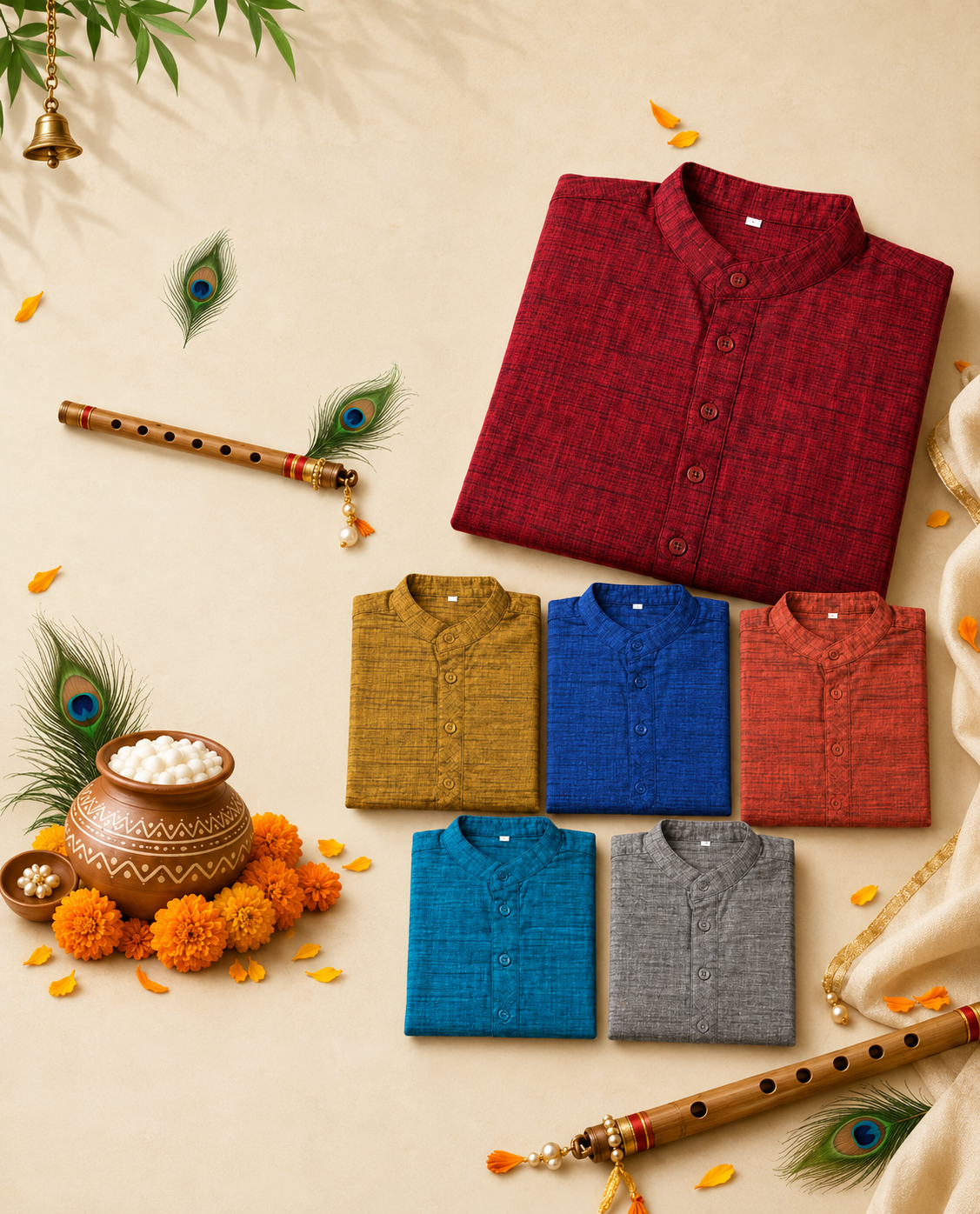 Janmashtami Festive Khadi Collection