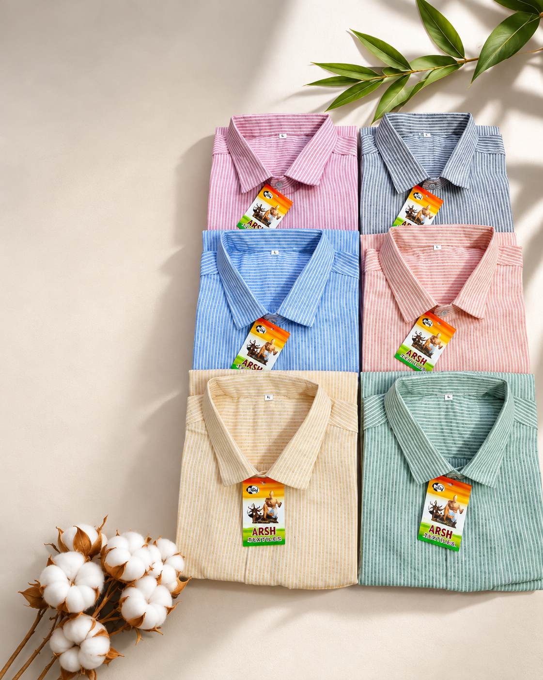 Striped Khadi Cotton Shirts